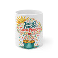 Todays Forecast - Extra Frosting | Funny Birthday Mug Gift | Banterpip