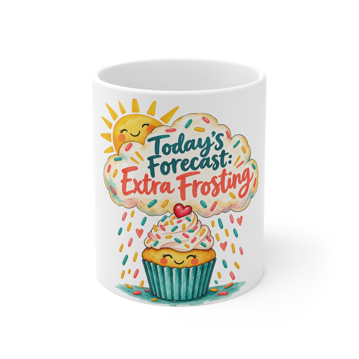Todays Forecast - Extra Frosting | Funny Birthday Mug Gift | Banterpip