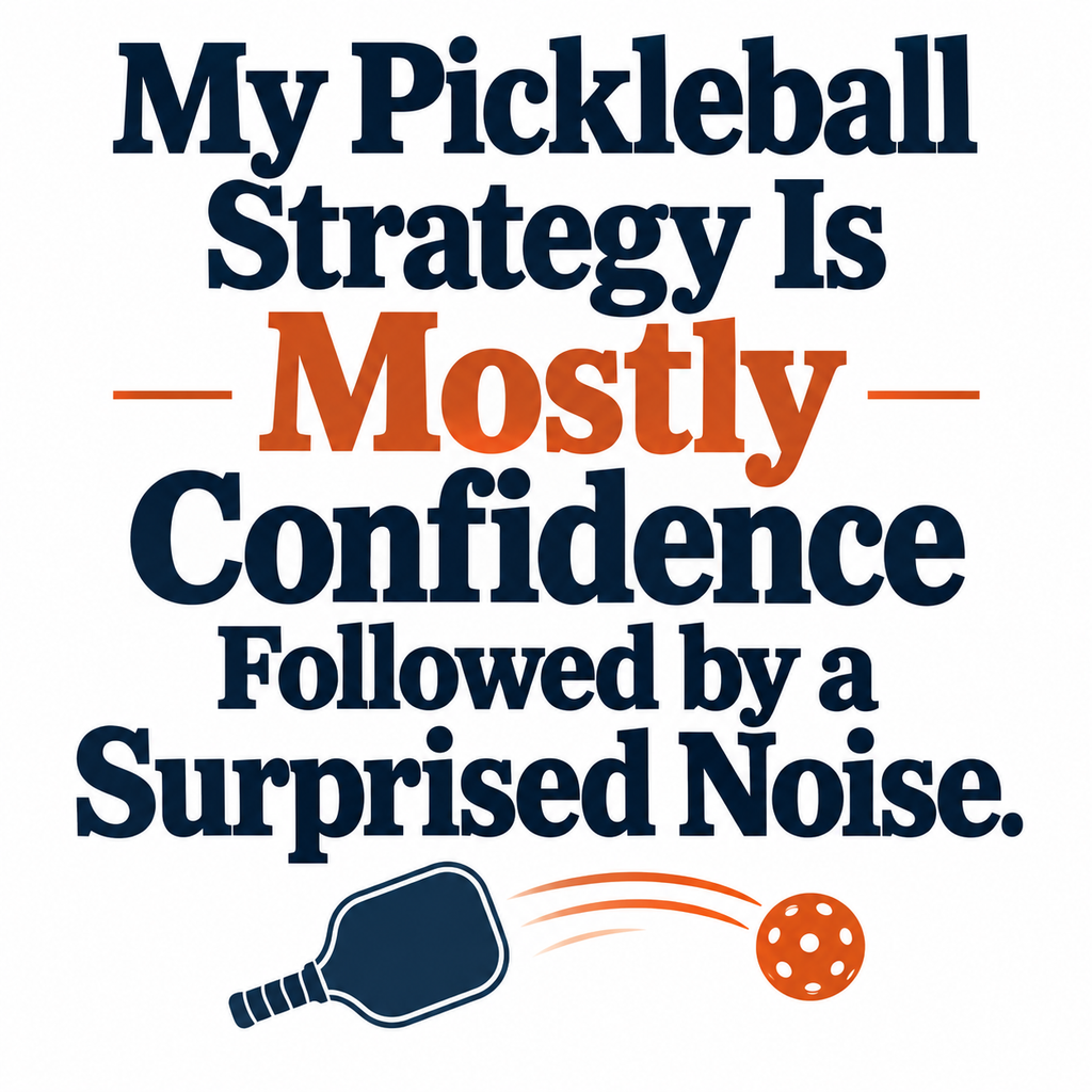 Pickleball Art Print, Funny Strategy Design, 10 x 8 Inches, Unframed
