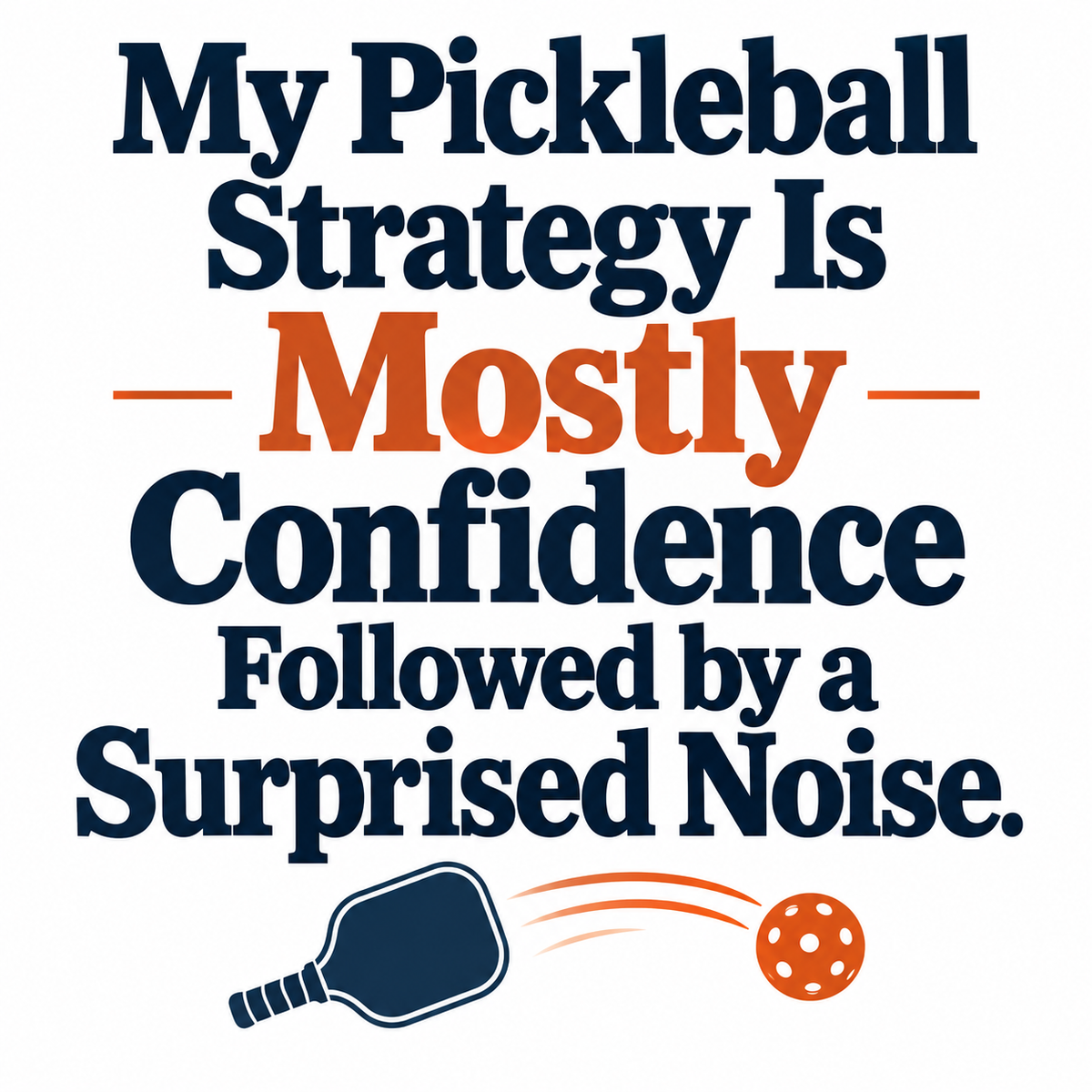 Pickleball Art Print, Funny Strategy Design, 10 x 8 Inches, Unframed