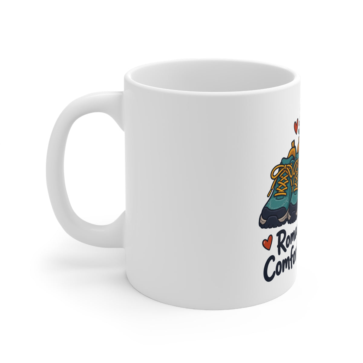 Romantic Plans, Comfortable Shoes | Funny Partner Mug Gift | Banterpip