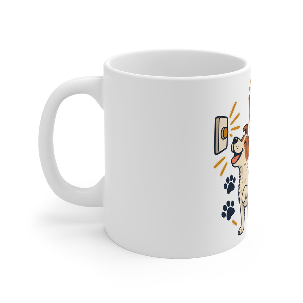 The Doorbell Is Clearly Unnecessary | Funny Dog Owner Mug | Banterpip