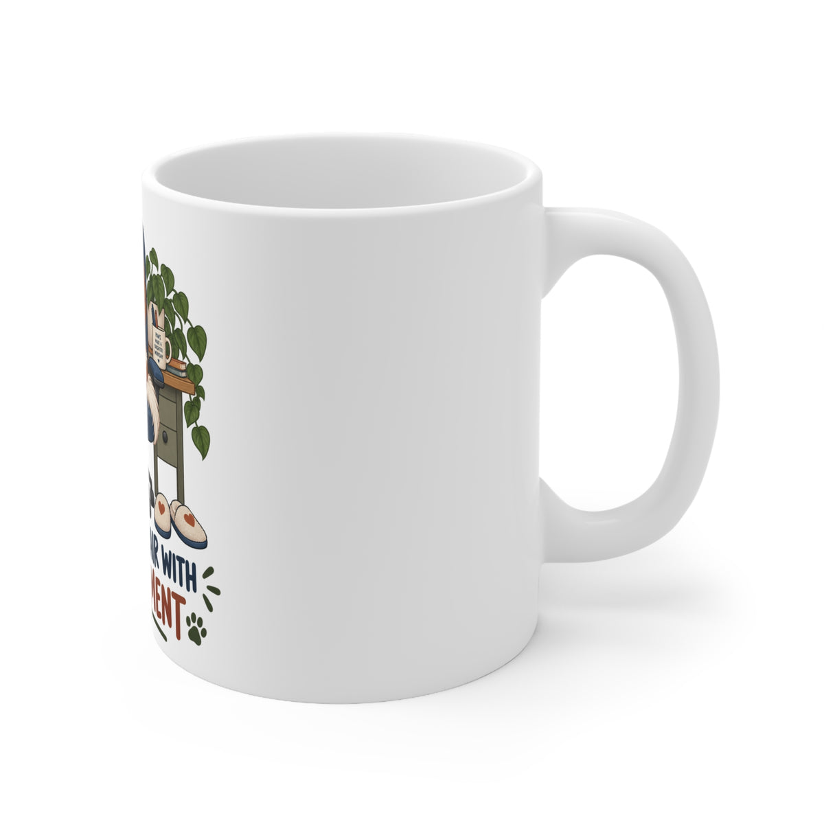 I Share My Chair With Management | Funny Dog Owner Mug | Banterpip