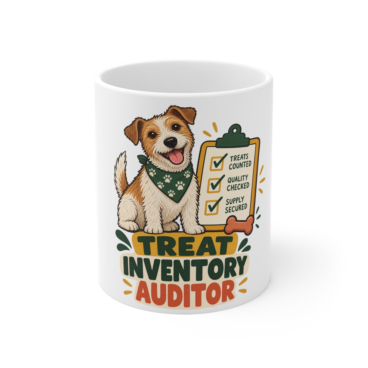 Treat Inventory Auditor | Funny Dog Owner Mug | Banterpip