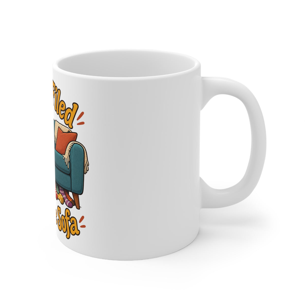 Socks Filed Under the Sofa | Funny Cat Owner Mug | Banterpip