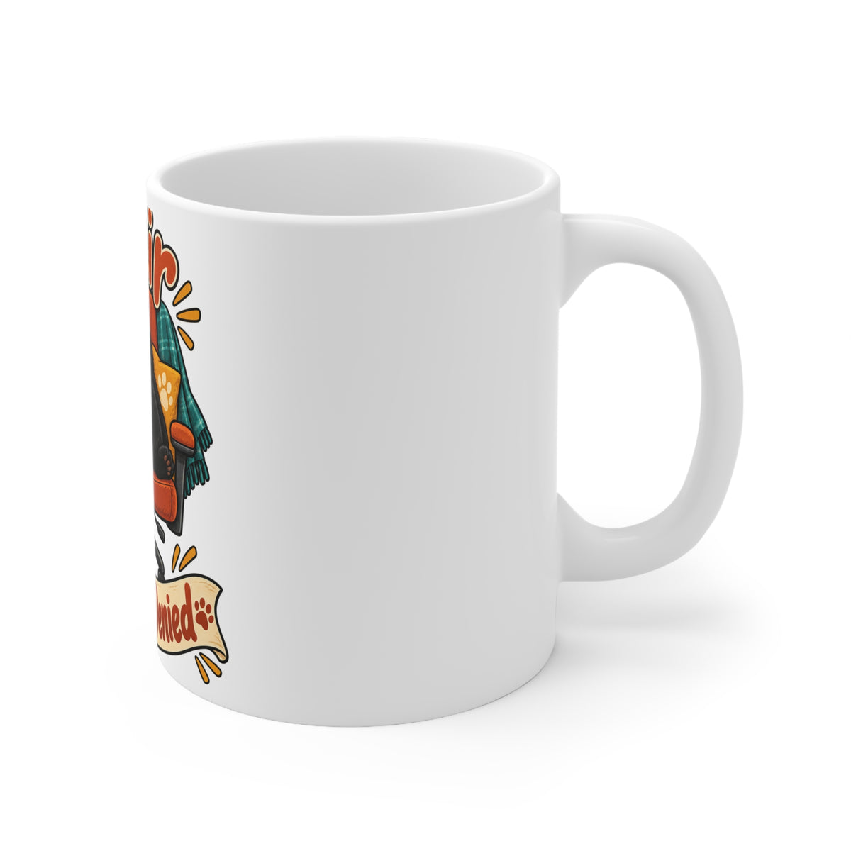Chair Vacancy Denied | Funny Cat Owner Mug | Banterpip