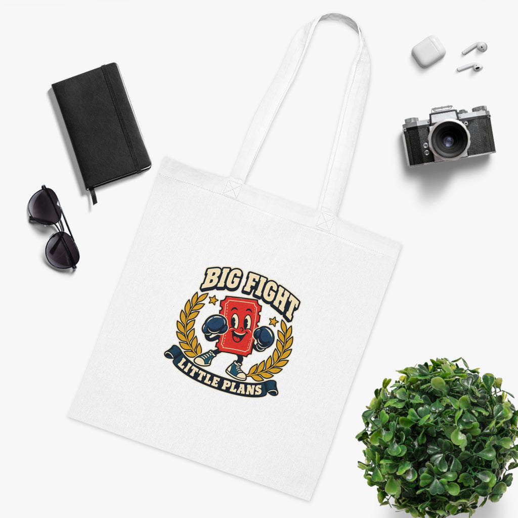 Big Fight Little Plans | Boxing Watch Party Tote Bag | Banterpip