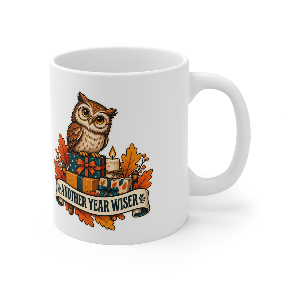 Another Year Wiser | October Owl Birthday Mug | Banterpip