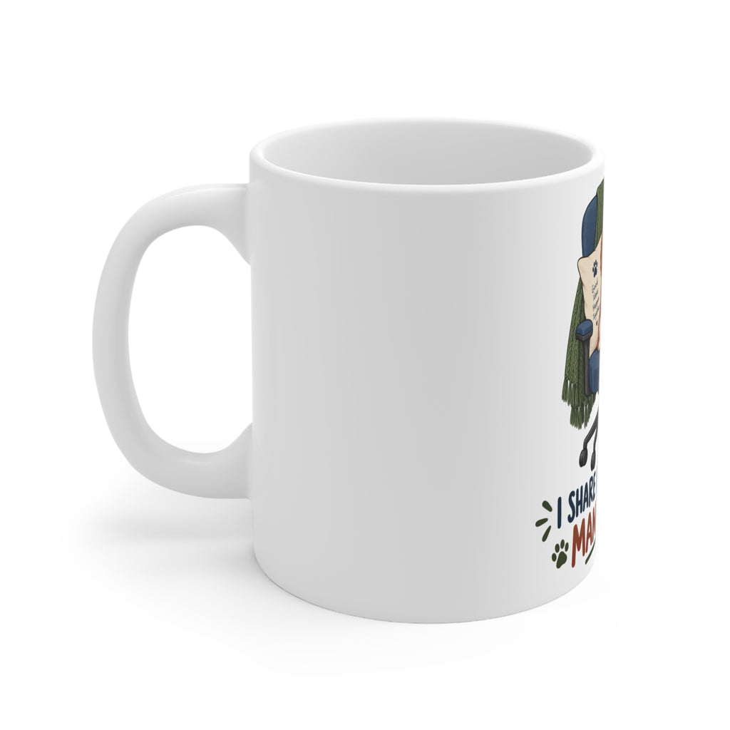 I Share My Chair With Management | Funny Dog Owner Mug | Banterpip