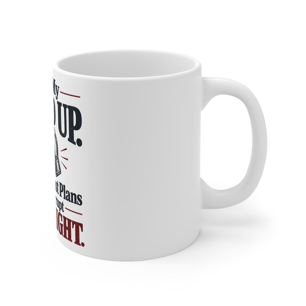 I Keep My Guard Up. Mostly Against Plans That Interrupt Fight Night. | Funny Boxing Mug | Banterpip