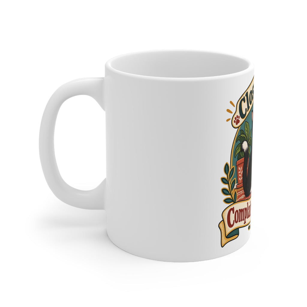 Closed Door Complaint Department | Funny Cat Owner Mug | Banterpip
