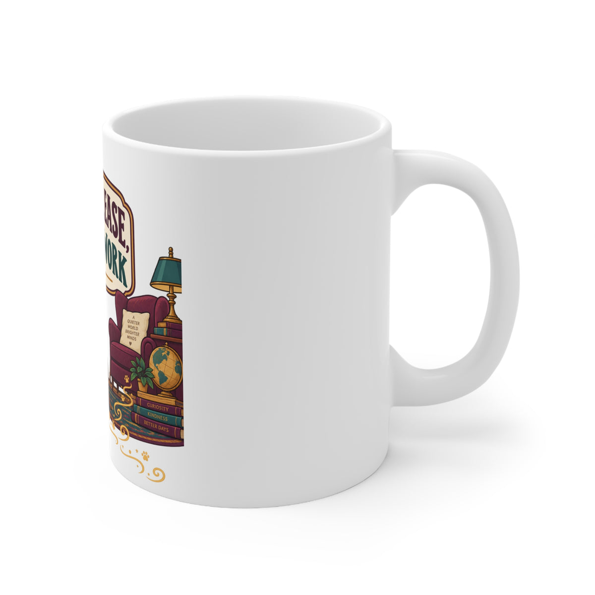 Quiet Please, Nose at Work | Funny Dog Owner Mug | Banterpip