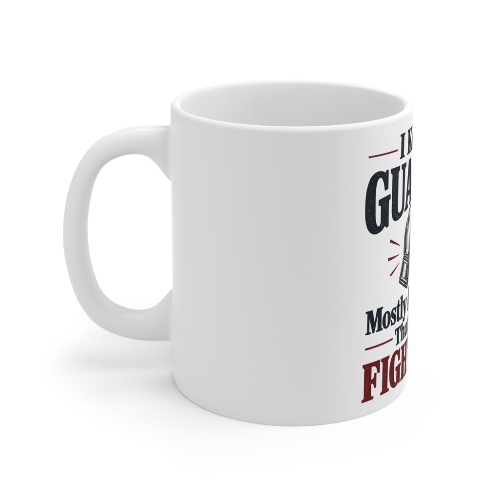 I Keep My Guard Up. Mostly Against Plans That Interrupt Fight Night. | Funny Boxing Mug | Banterpip