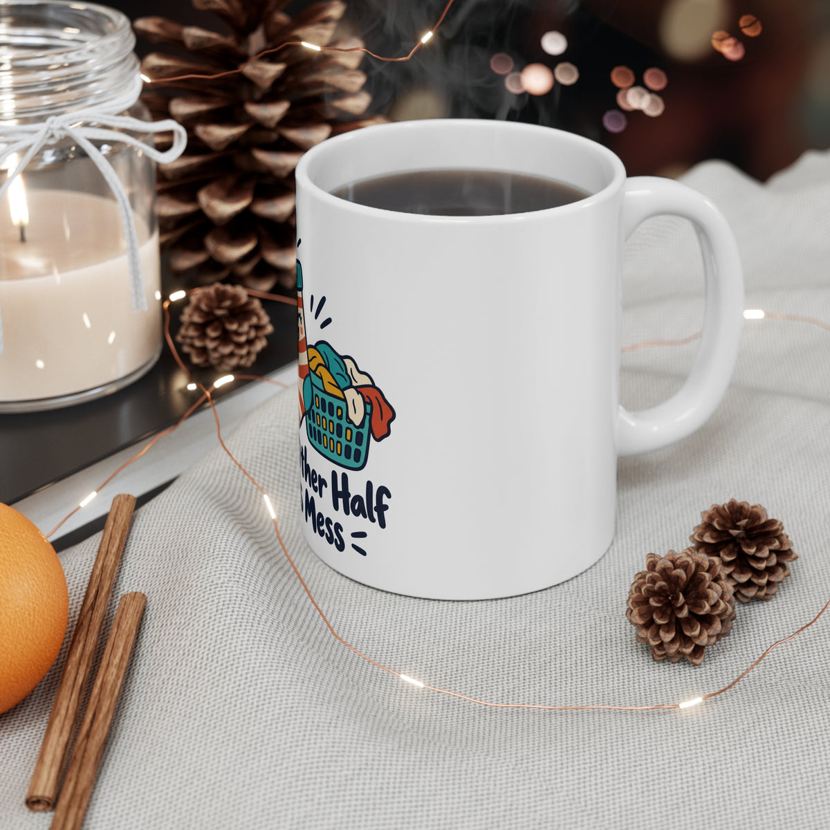 Official Other Half of This Mess | Funny Partner Mug Gift | Banterpip
