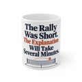 The Rally Was Short. The Explanation Will Take Several Minutes. | Funny Pickleball Mug | Banterpip