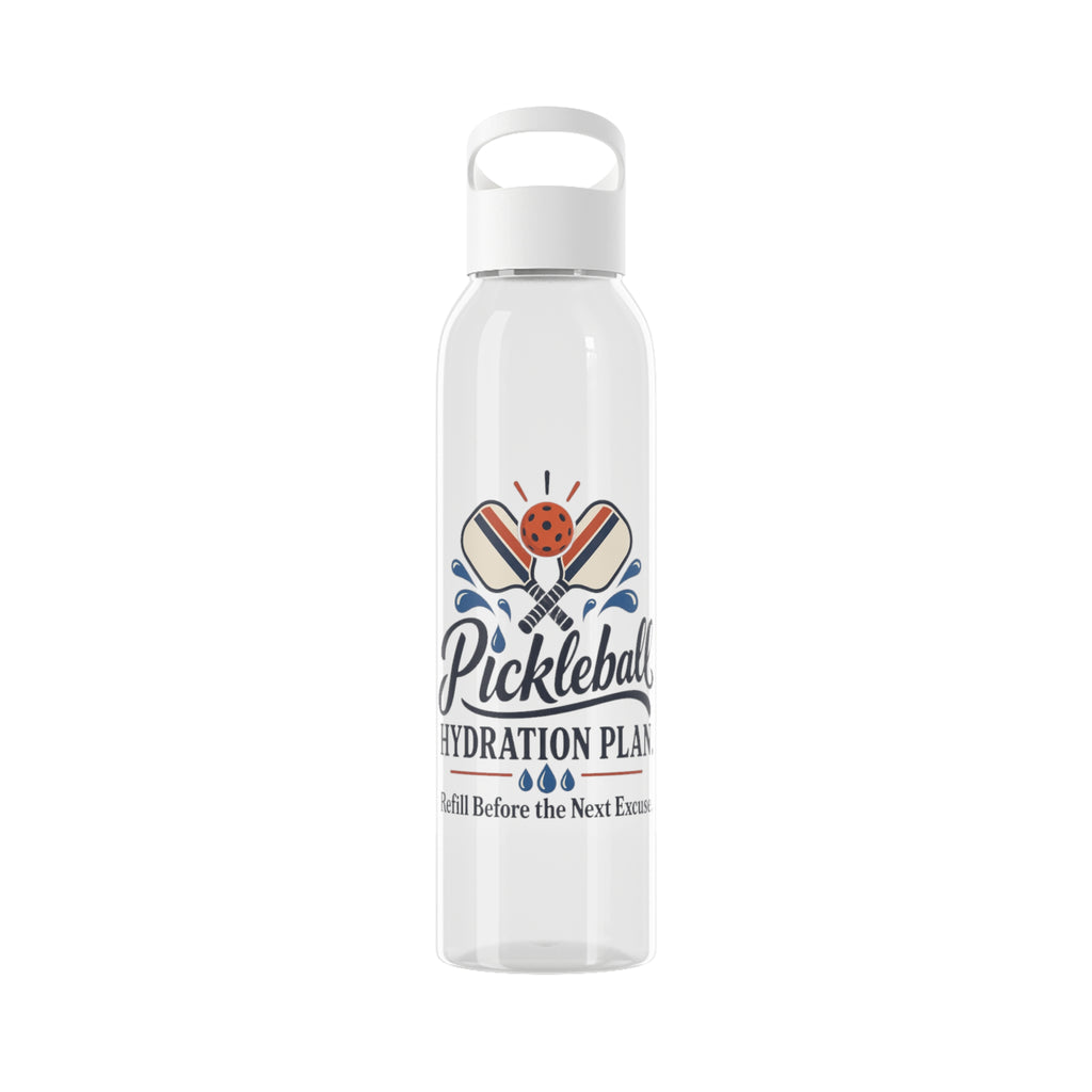 Funny Pickleball Water Bottle, Hydration Plan, Adult Player Gift, 650ml