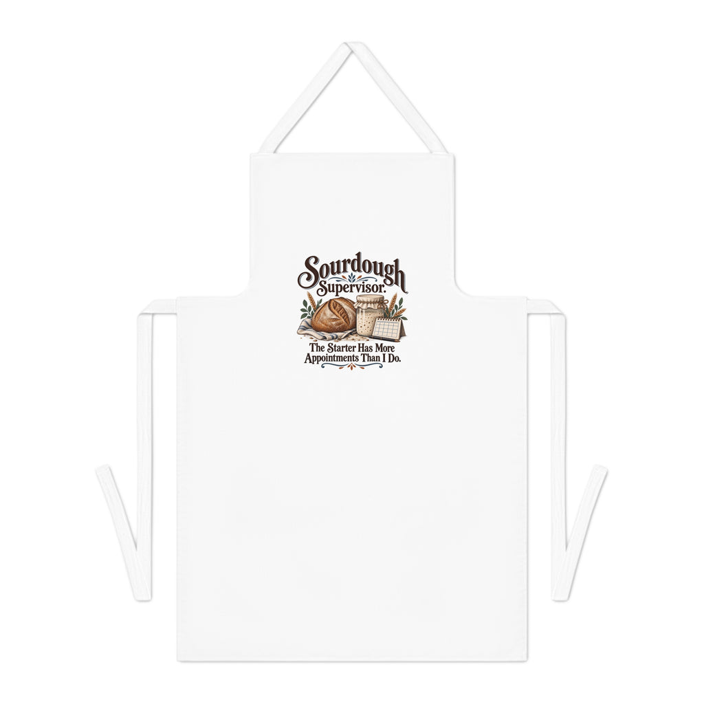 Funny Sourdough Supervisor Apron, Bread Baker Gift, Adult Kitchen Humour