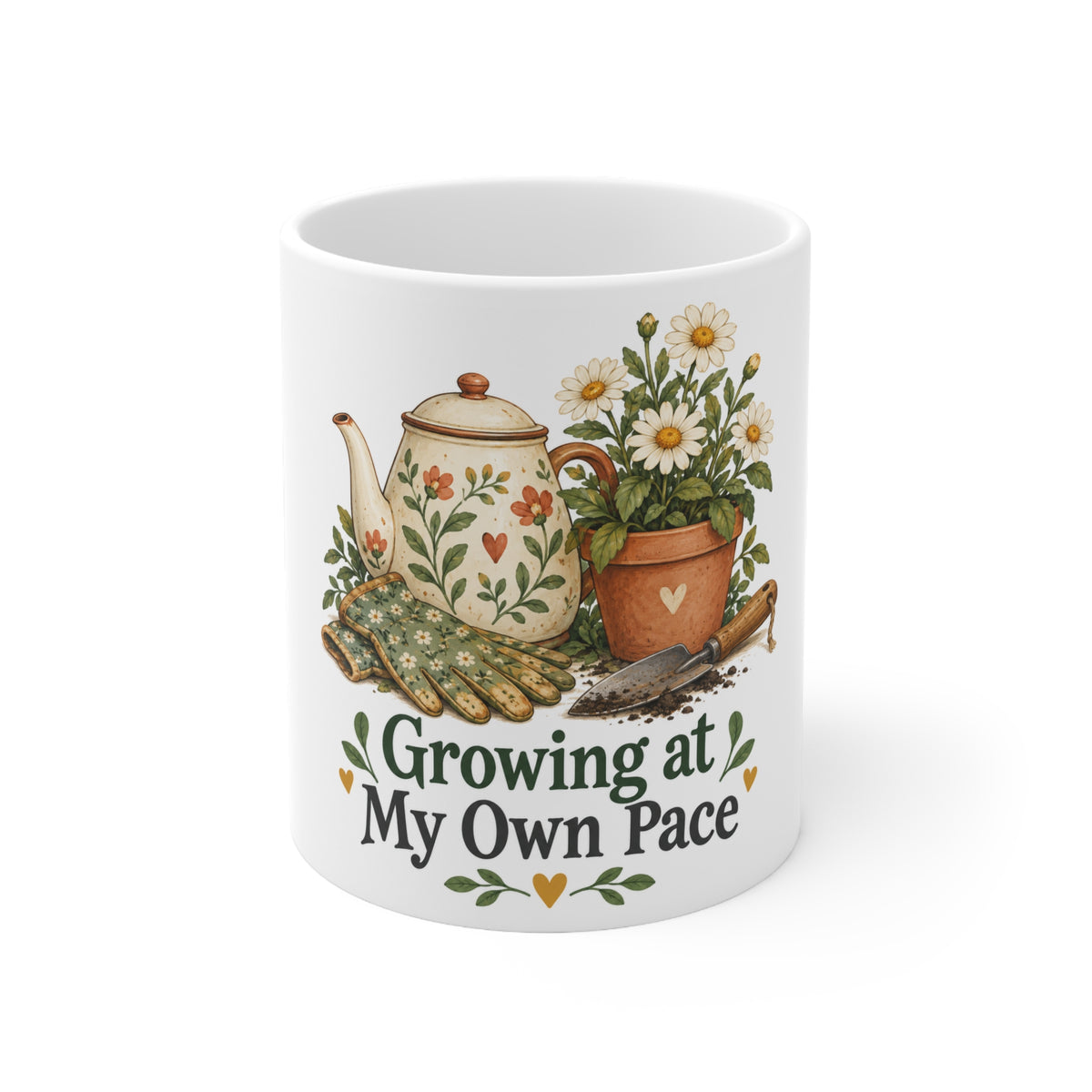 Growing at My Own Pace | Funny Gardening Mug | Banterpip