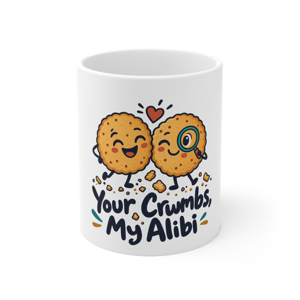 Your Crumbs, My Alibi | Funny Partner Mug Gift | Banterpip