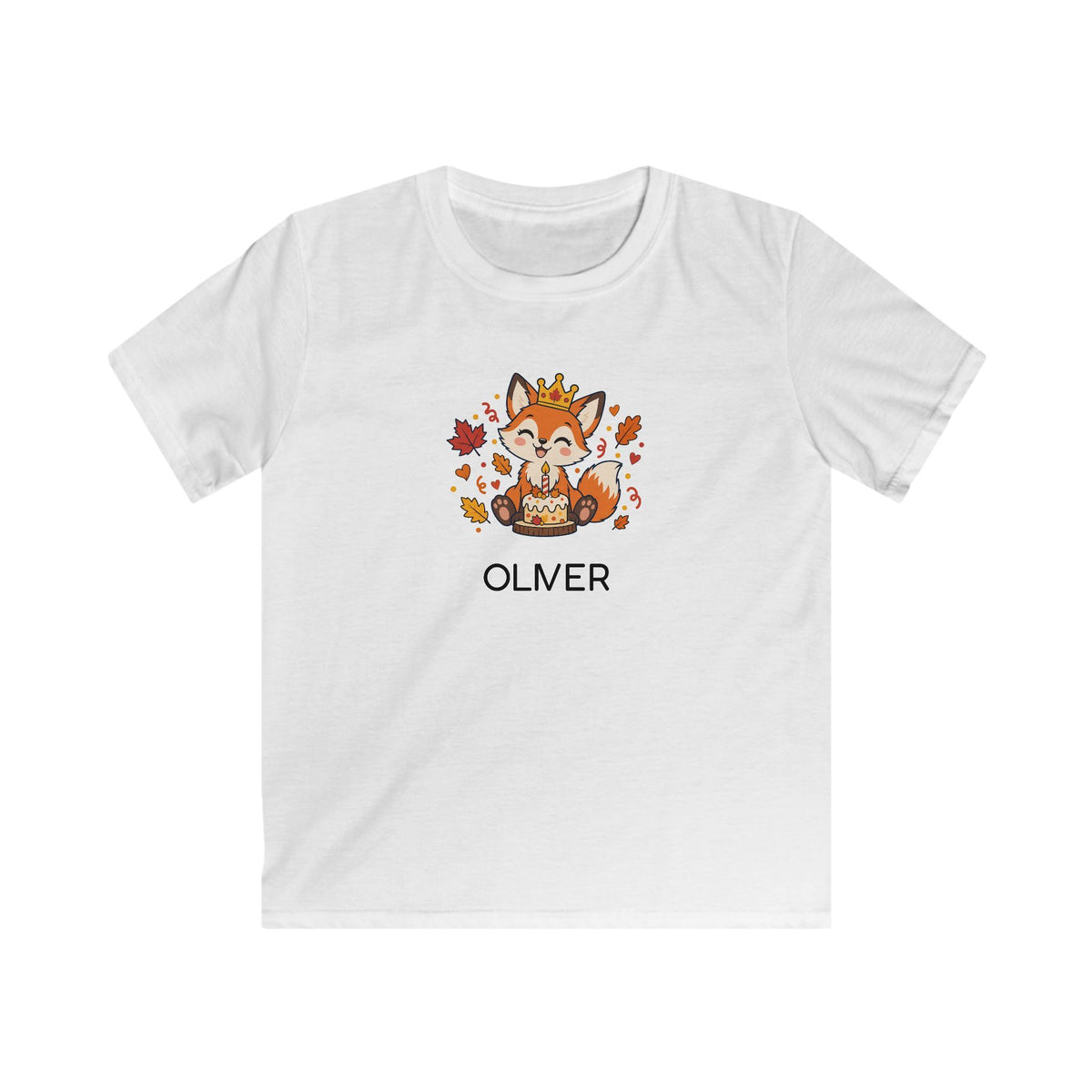 Personalised Birthday Fox Kids T-Shirt | Custom Name Woodland Gift | Banterpip