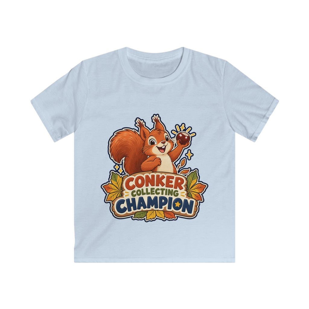 Conker Collecting Champion | Original Kids T-Shirt | Autumn Gift | Banterpip