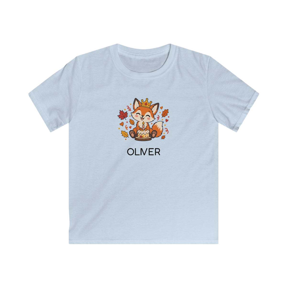 Personalised Birthday Fox Kids T-Shirt | Custom Name Woodland Gift | Banterpip