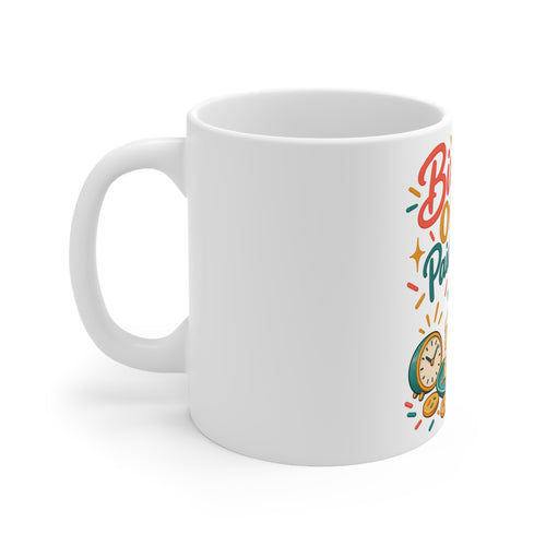 Birthday Overtime, Paid in Cake | Funny Birthday Mug Gift | Banterpip