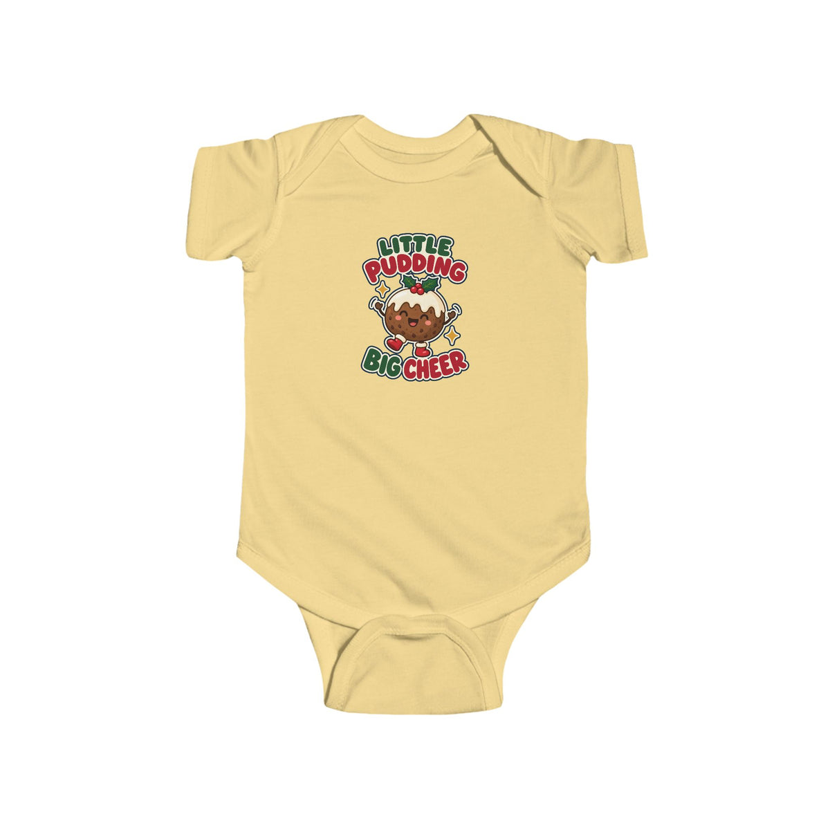 Little Pudding, Big Cheer | Original Baby Bodysuit | Christmas Gift | Banterpip