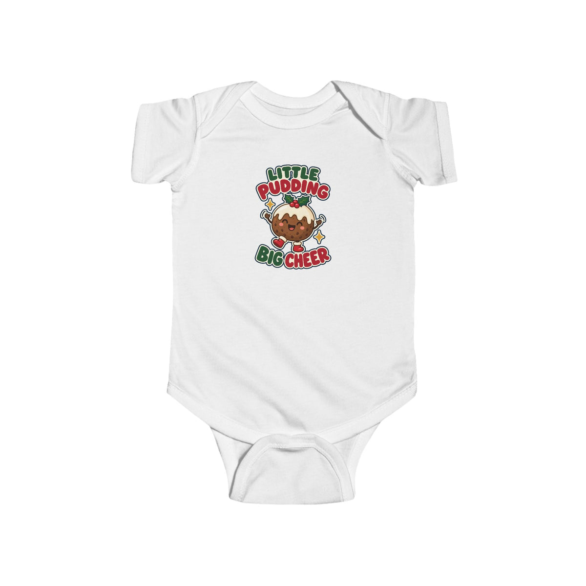 Little Pudding, Big Cheer | Original Baby Bodysuit | Christmas Gift | Banterpip