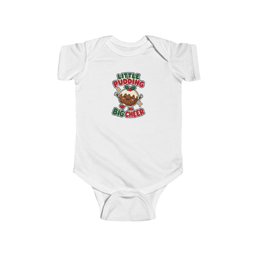 Little Pudding, Big Cheer | Original Baby Bodysuit | Christmas Gift | Banterpip