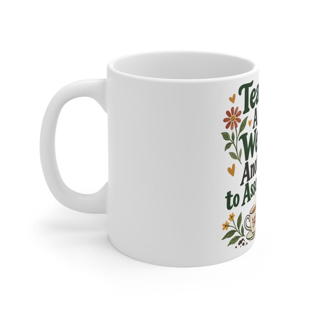 Tea First. A Little Weeding. Another Tea to Assess Progress. | Funny Gardening Mug | Banterpip