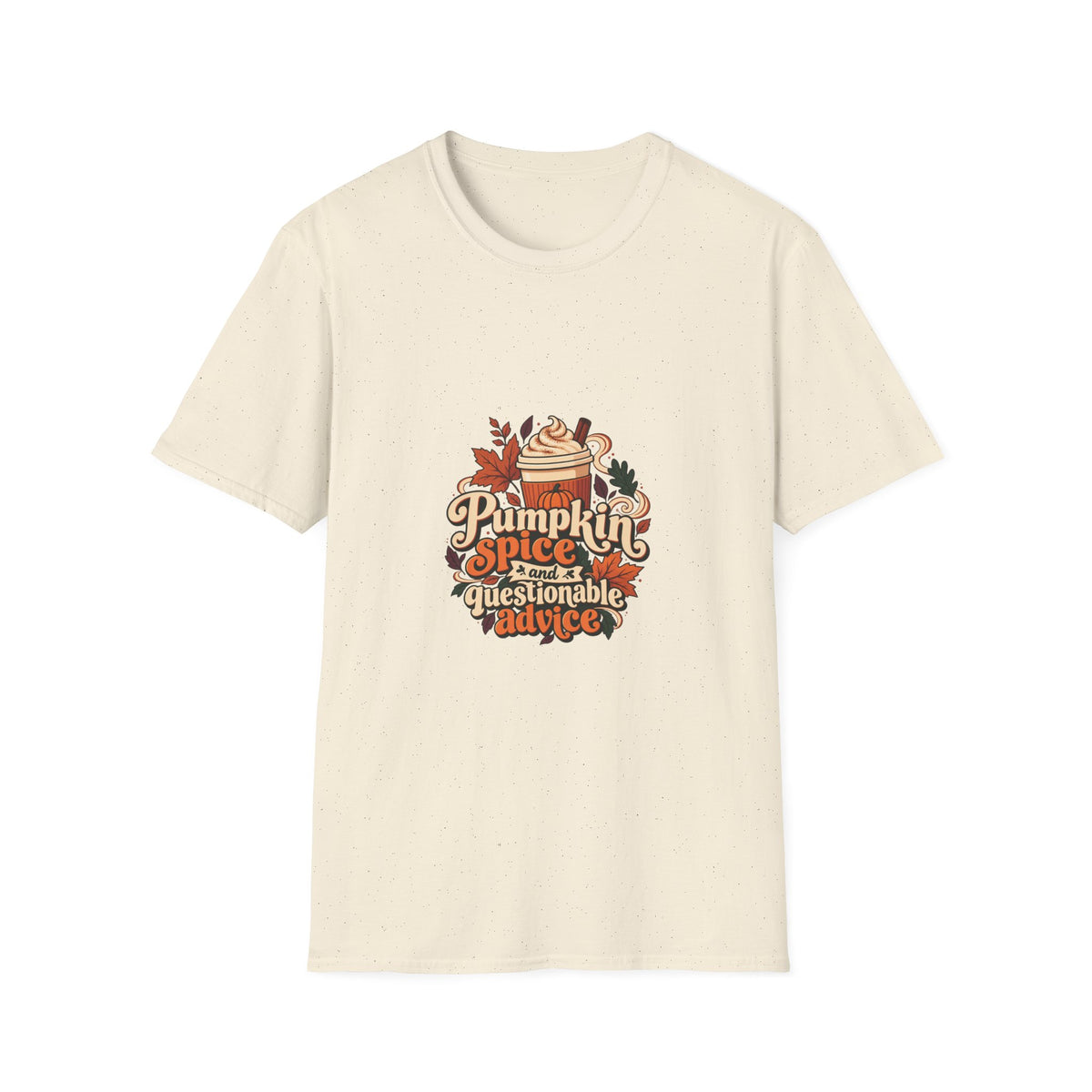 Pumpkin Spice and Questionable Advice T-Shirt | Funny Autumn Coffee Gift | Banterpip
