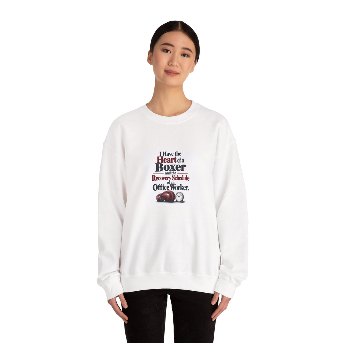 I Have the Heart of a Boxer and the Recovery Schedule of an Office Worker. | Boxing Sweatshirt Gift | Banterpip