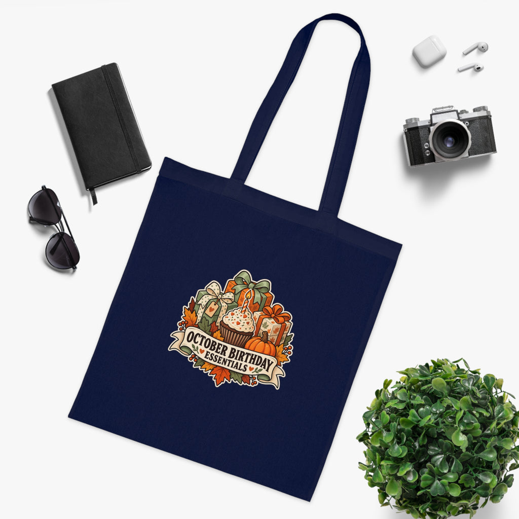 October Birthday Essentials | Autumn Gift Cotton Tote | Banterpip