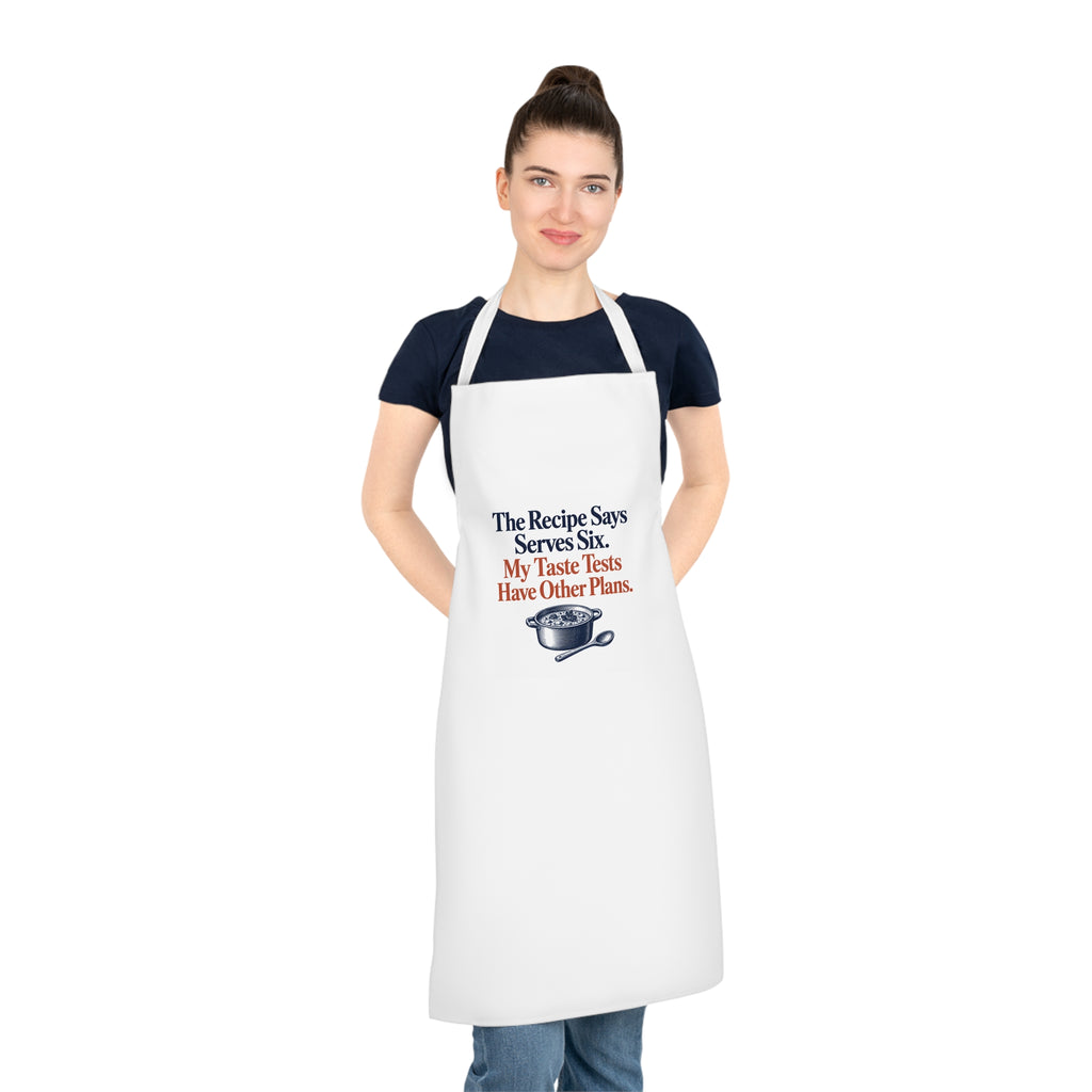 Funny Taste Test Apron, Recipe Serves Six, Adult Cooking Gift