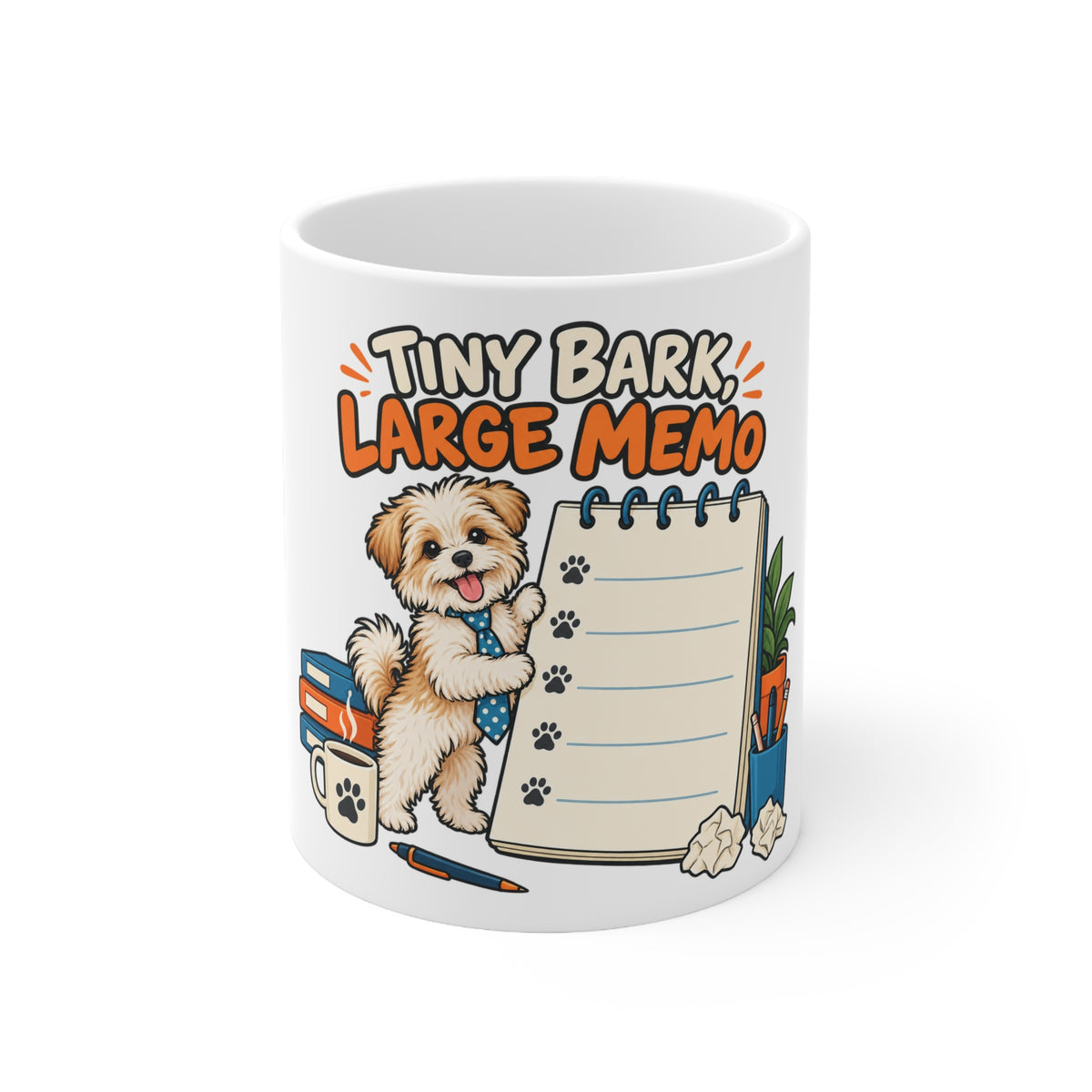 Tiny Bark, Large Memo | Funny Dog Owner Mug | Banterpip
