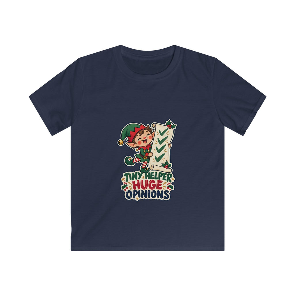 Tiny Helper, Huge Opinions | Original Kids T-Shirt | Christmas Gift | Banterpip