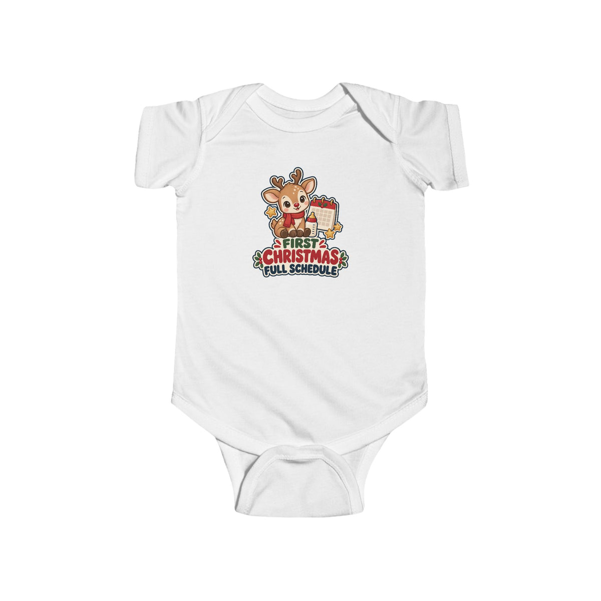 First Christmas, Full Schedule | Original Baby Bodysuit | Christmas Gift | Banterpip