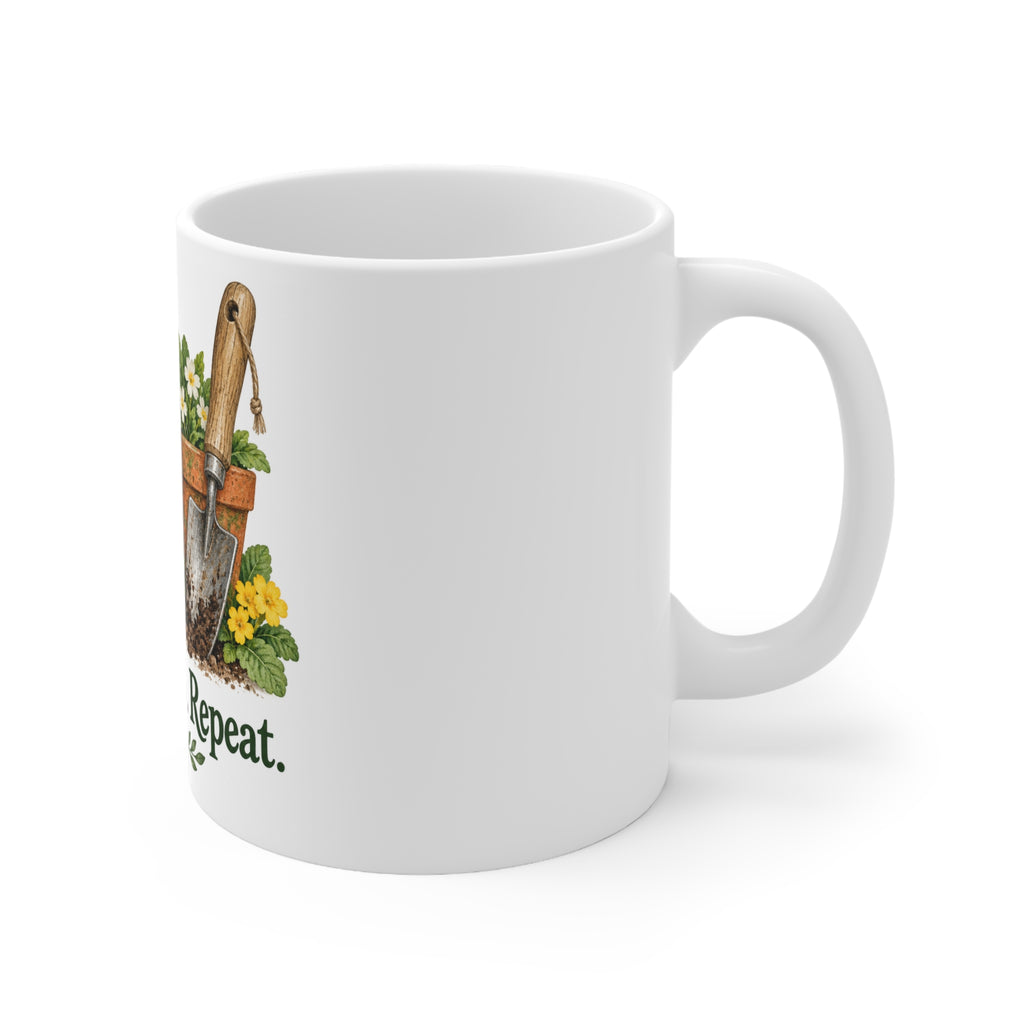 Tea. Trowel. Repeat. | Funny Gardening Mug | Banterpip