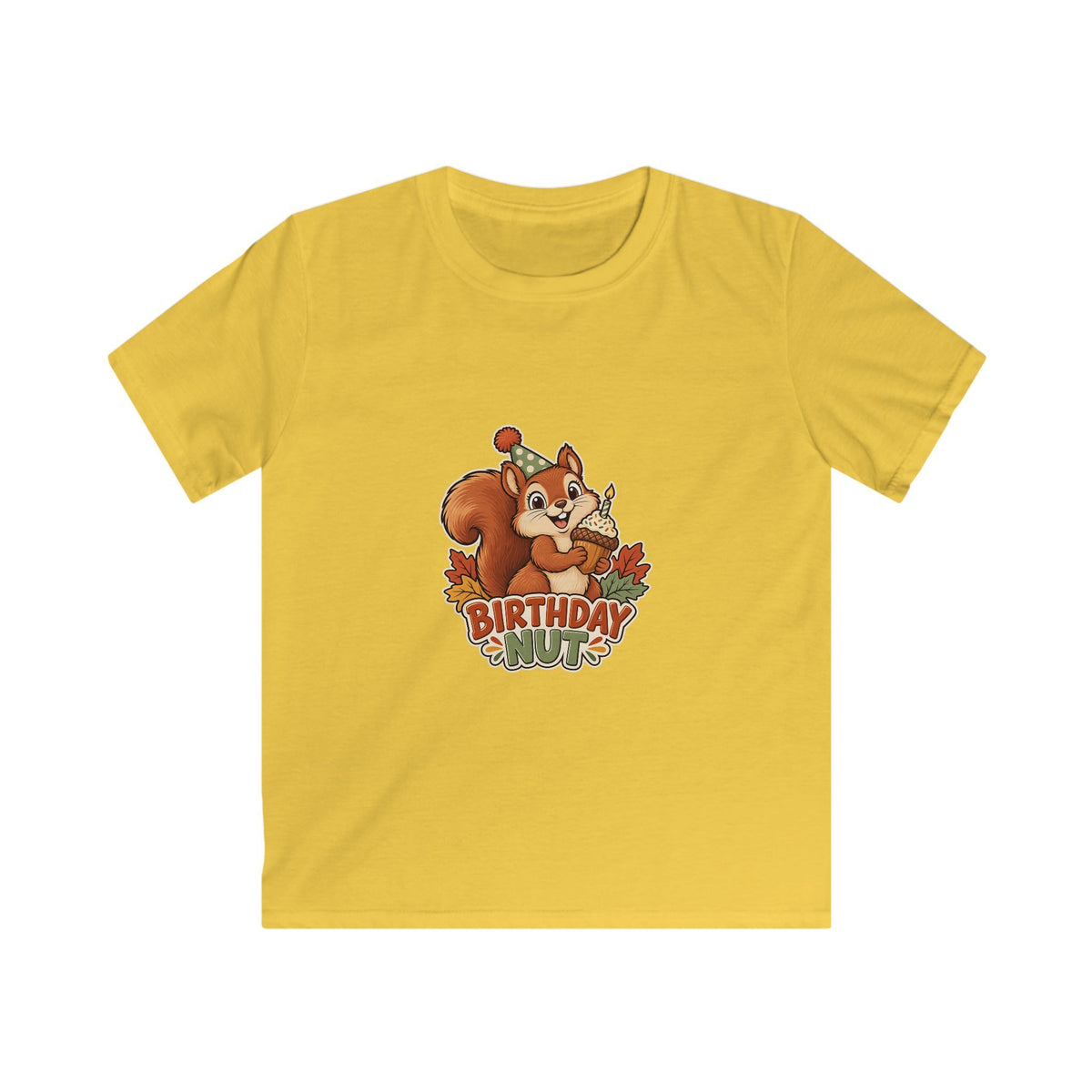 Birthday Nut | October Squirrel Kids T-Shirt | Banterpip
