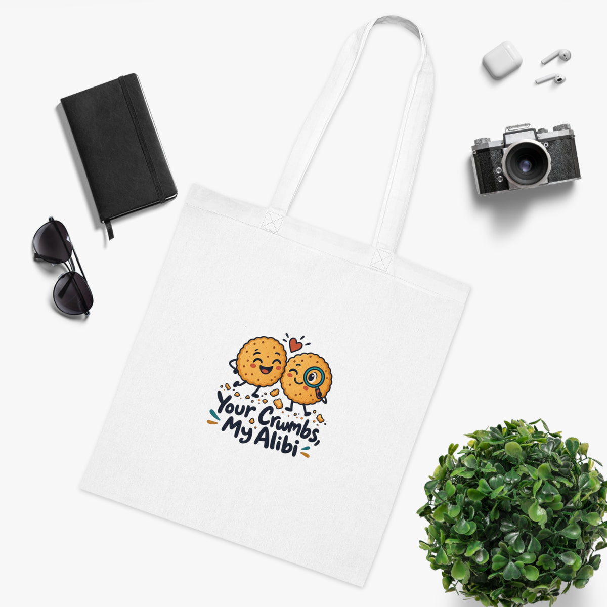 Your Crumbs, My Alibi | Partner Humour Tote Bag Gift | Banterpip